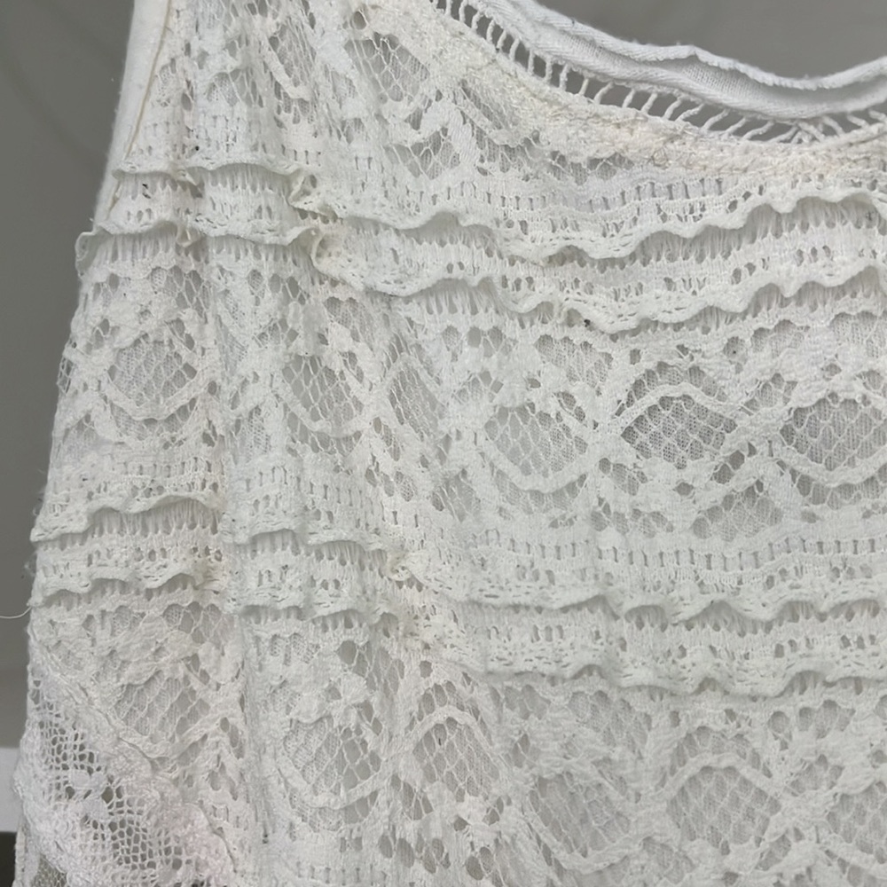 Abercrombie & Fitch New York cream lace dress with spaghetti straps - Picture 3 of 4